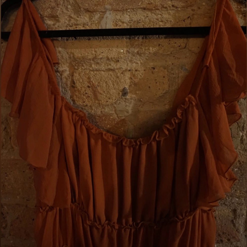 Free People Ruffled Bodysuit